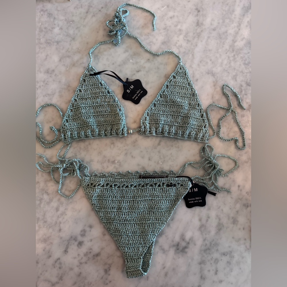 Jasmine Ibiza Crochet Bikini Set with Triangle Top